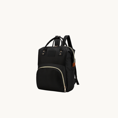 sac à langer multifonction Nourly grande capacité imperméable couleur noir