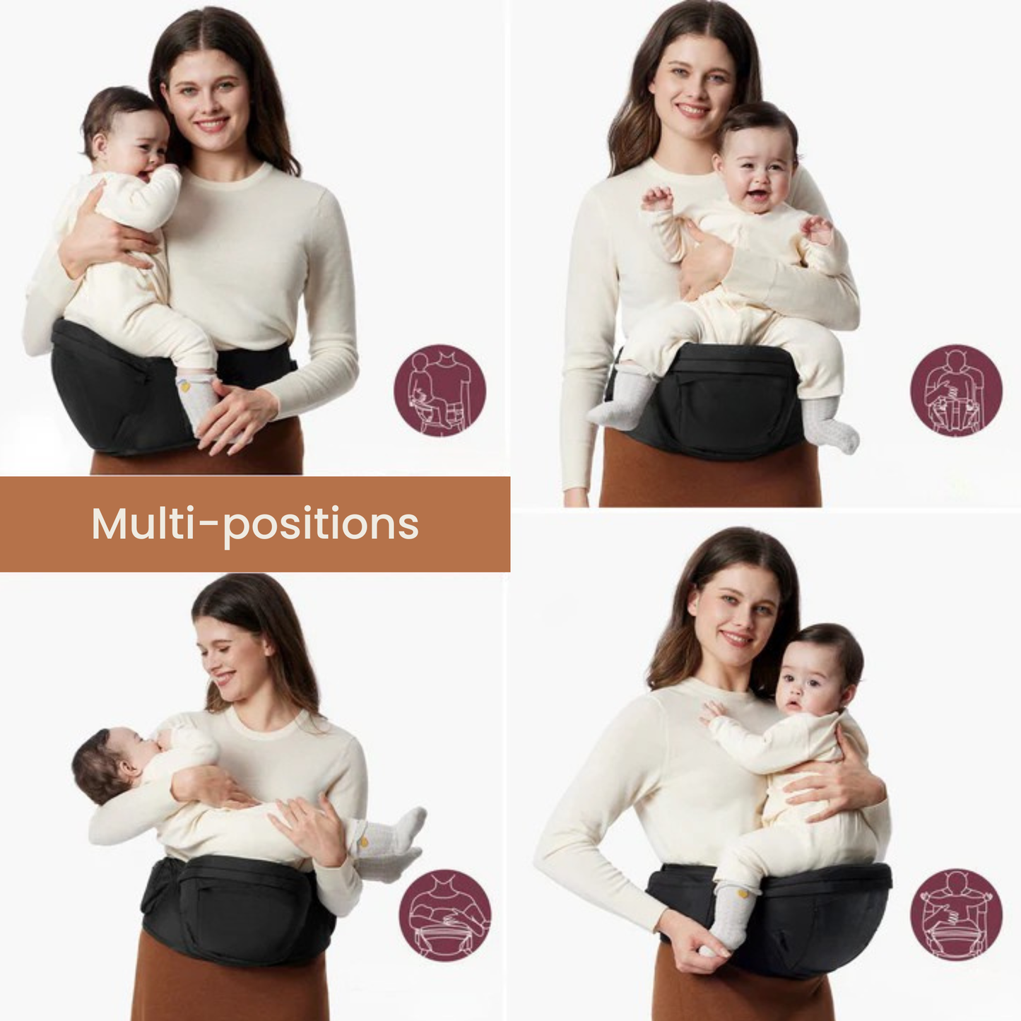 Porte-Bébé Hanche ergonomique