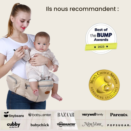 ceinture porte-bébé hanche Nourly avec boucle de sécurité réglable